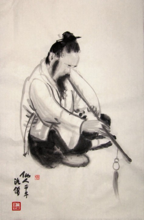 Yi-Xiong Gu ink painting "taoist priest"